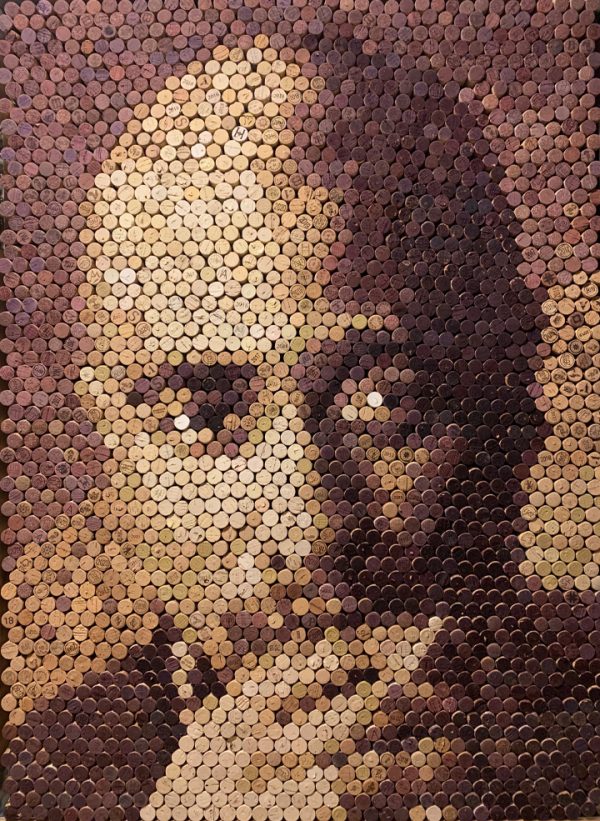 Cork Artist Bespoke Wine Cork Portrait Art